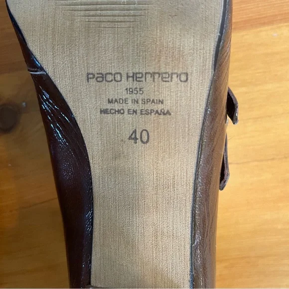 Paco Herrero Leather Heels Spanish made - Picture 4 of 9